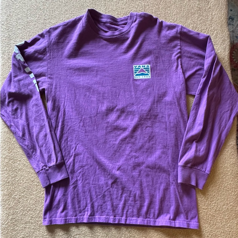 Vans Purple Graphic Long Sleeve
